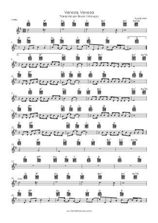 30998 Partitura - Veneza, Veneza - Violão