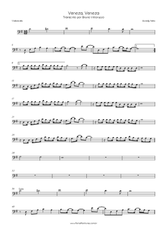 31000 Partitura - Veneza, Veneza - Violoncelo