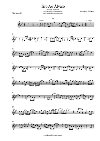 24191 Partitura - Tiro Ao Álvaro - Clarinete (C)