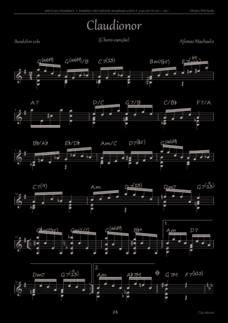 5858 Partitura - Claudionor - Bandolim
