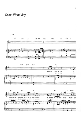 32115 Partitions - Come What May - Piano