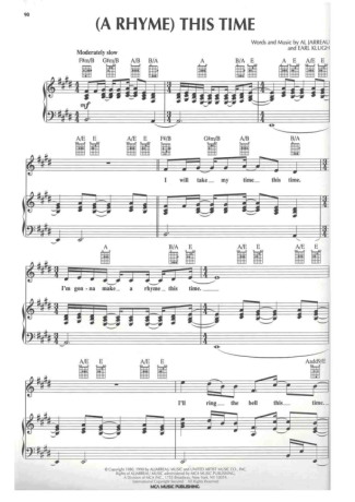 11201 Partitura - (A Rhyme) This Time - Piano