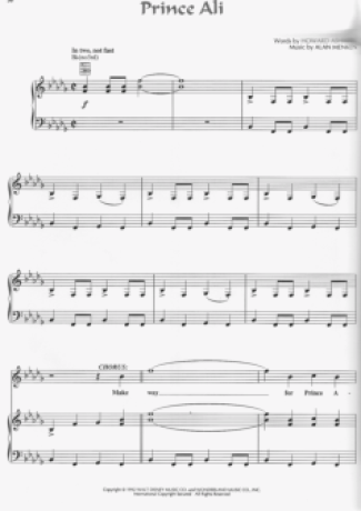 18393 Partitura - Prince Ali - Piano