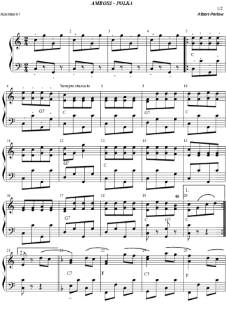1841 Partitura - Amboss - Acordeon