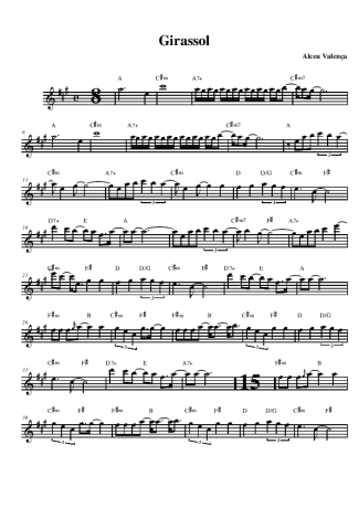2357 Partitura - Girassol - Saxofone Alto (Eb)