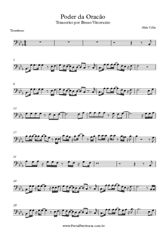 7861 Partitura - Poder da Oração - Trombón