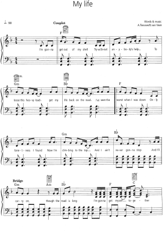 788 Partitura - My Life - Piano