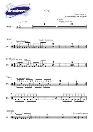 6988 Partitura - 505 - Bateria