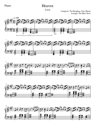 11379 Partitura - Heaven - Piano
