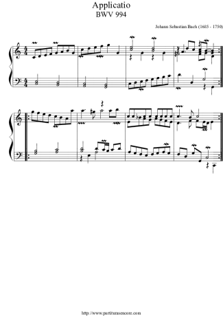 362 Partitura - Applicatio BWV 994 (CM)  - Piano