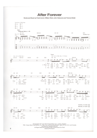15161 Partitura - After Forever - Guitarra
