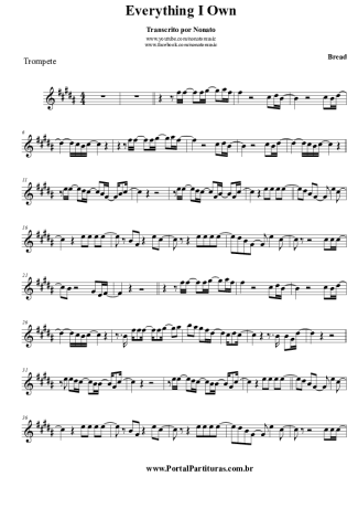 3134 Partitura - Everything I Know - Trompete