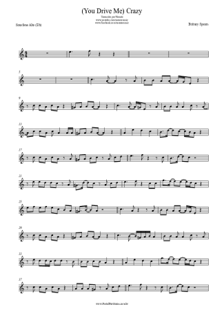 24735 Partitura - (You Drive Me) Crazy - Saxofone Alto (Eb)