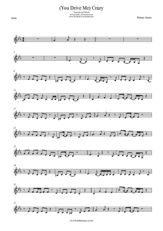 24733 Partitura - (You Drive Me) Crazy - Gaita