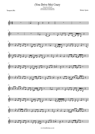 24738 Partitura - (You Drive Me) Crazy - Trompete