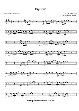27935 Partitura - Bijuteria - Clarinete (Bb)