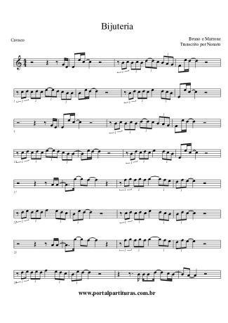 1607 Partitura - Bijuteria - Cavaco