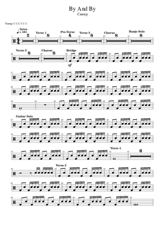 43650 Partitura - By And By - Bateria