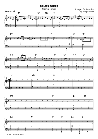 15410 Partitura - Billies Bounce - Acordeon
