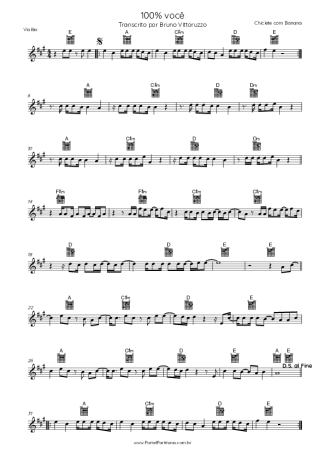 35657 Partitura - 100 Por Cento Você - Violão