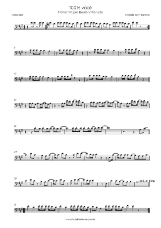 35659 Partitura - 100 Por Cento Você - Violoncelo