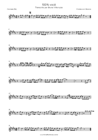 35648 Partitura - 100 Por Cento Você - Clarinete (Bb)