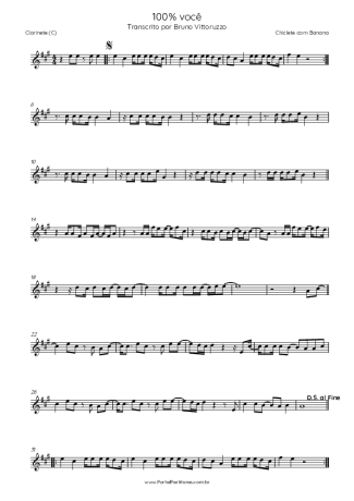 35649 Partitura - 100 Por Cento Você - Clarinete (C)