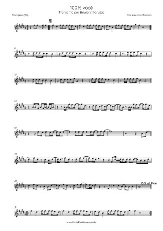 35656 Partitura - 100 Por Cento Você - Trompete