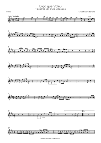 39075 Partitura - Diga Que Valeu - Violino