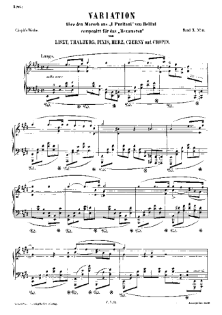 36976 Partitura - (Hexaméron) Variation No.6 B.113 - Piano