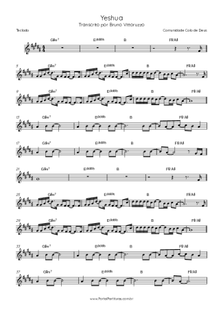 44195 Partitura - Yeshua - Teclado