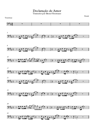 15682 Partitura - Declaração De Amor - Trombone