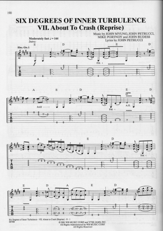 18381 Partitura - About To Crash (Reprise) - Guitarra