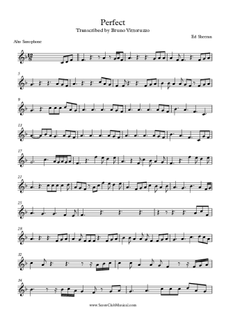 7129 Partitura - Perfect - Saxofone Alto (Eb)