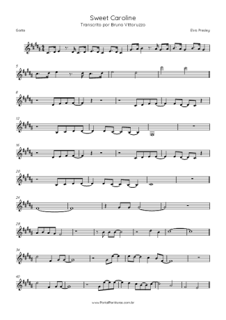 36857 Noten - Sweet Caroline - Mundharmonica