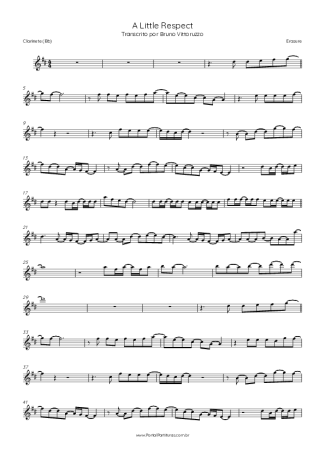 44201 Partitura - A Little Respect - Clarinete (Bb)