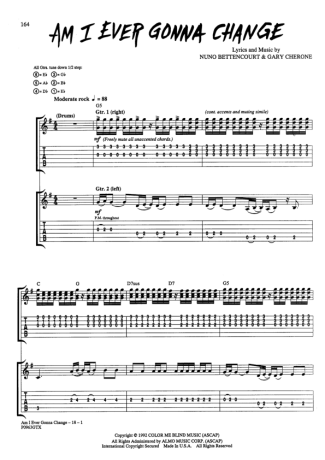 16611 Partitura - Am I Ever Gonna Change - Guitarra
