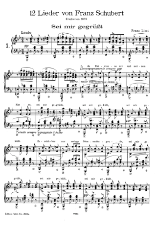 37629 Partitura - 12 Lieder Von Franz Schubert Nº01 S.558 - Piano
