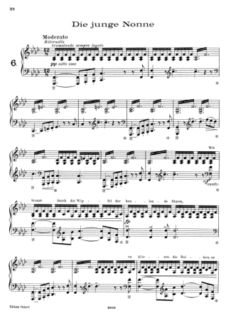 37634 Partitura - 12 Lieder Von Franz Schubert Nº06 S.558 - Piano