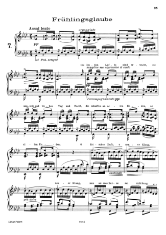 37635 Partitura - 12 Lieder Von Franz Schubert Nº07 S.558 - Piano