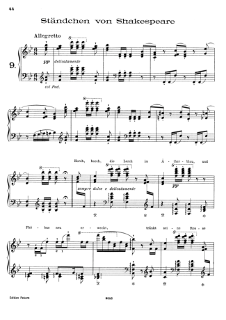 37637 Partitura - 12 Lieder Von Franz Schubert Nº09 S.558 - Piano
