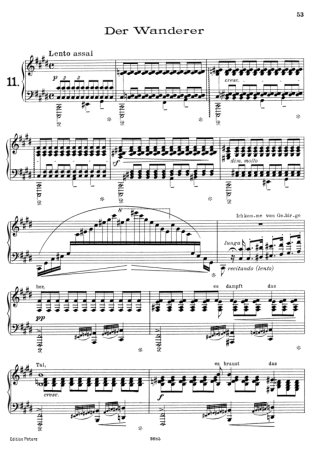 37639 Partitura - 12 Lieder Von Franz Schubert Nº11 S.558 - Piano