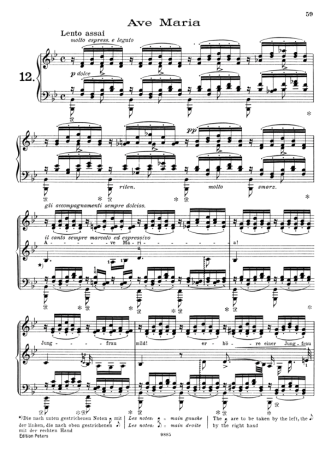 37640 Partitura - 12 Lieder Von Franz Schubert Nº12 S.558 - Piano