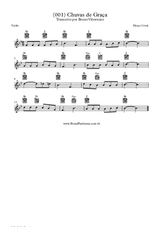 19731 Partitura - (001) Chuvas De Graça - Violão