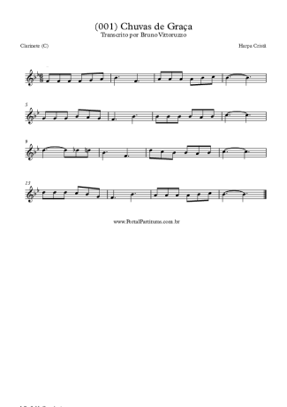 19723 Partitura - (001) Chuvas De Graça - Clarinete (C)