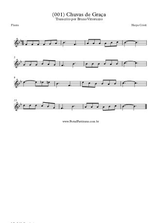 19724 Partitura - (001) Chuvas De Graça - Flauta Transversal