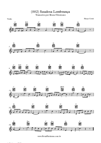 19742 Partitura - (002) Saudosa Lembrança - Violão