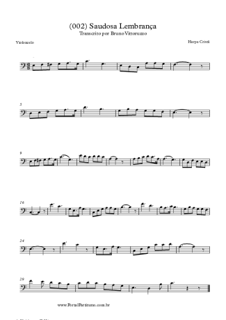 19745 Partitura - (002) Saudosa Lembrança - Violoncelo