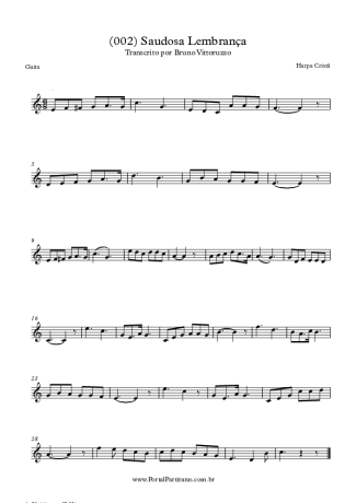 19736 Partitura - (002) Saudosa Lembrança - Gaita