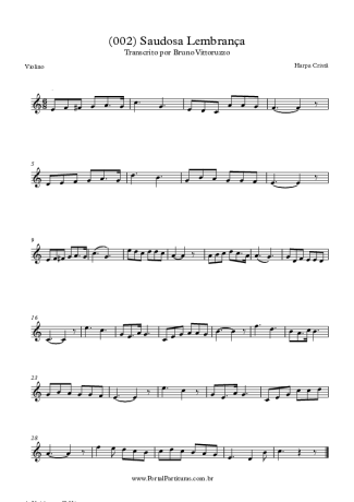 19744 Partitura - (002) Saudosa Lembrança - Violino